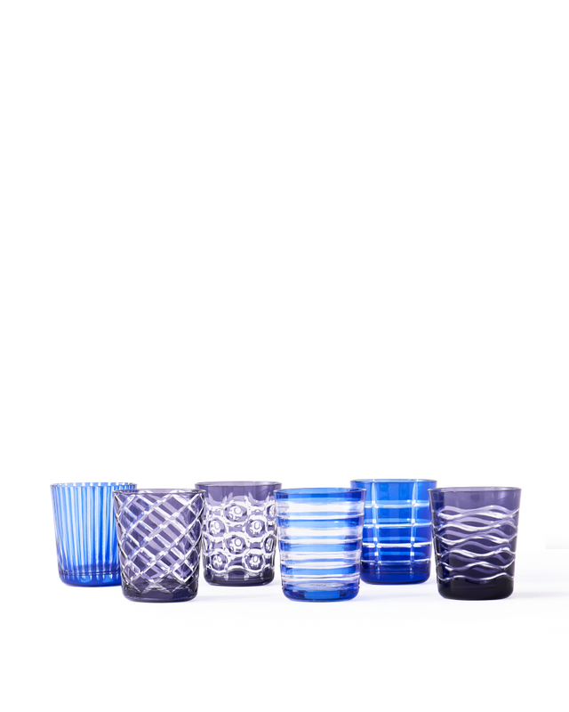 Pols Potten Cobalt Mix Drinkglazen Multi-colour