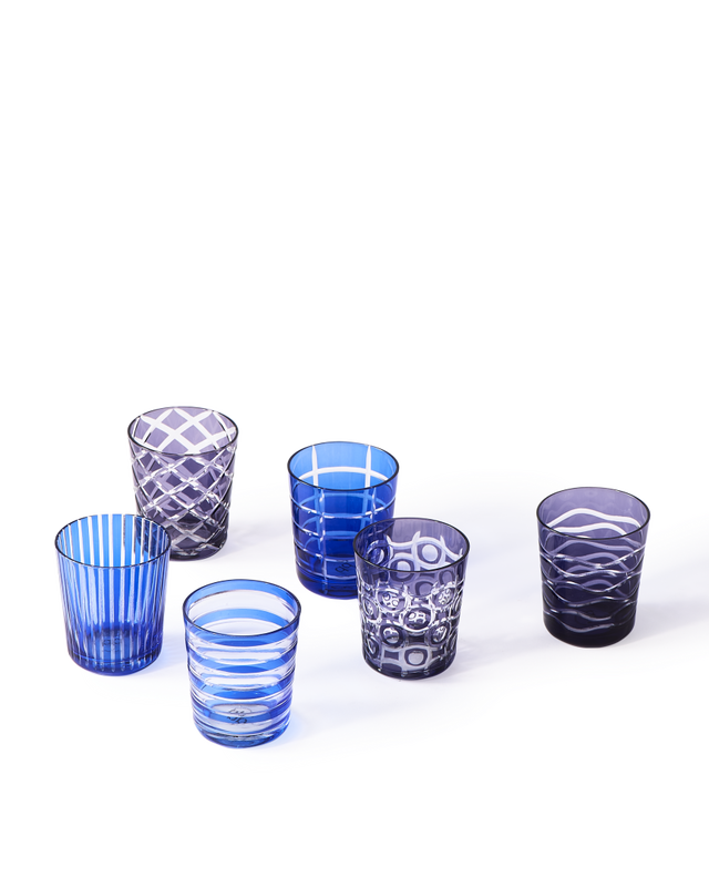 pols potten Cobalt Mix Drinkglazen Multi-colour