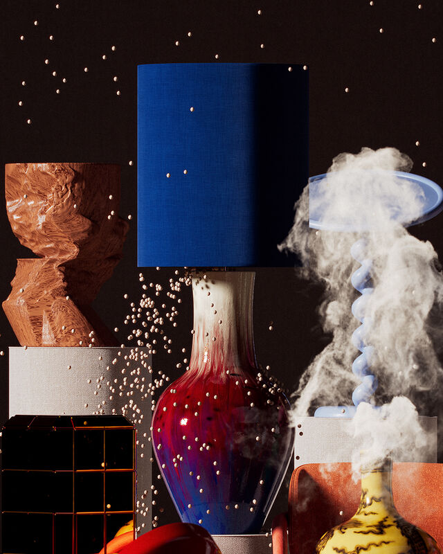 Pols Potten Crazy Lampvoet Multi-colour