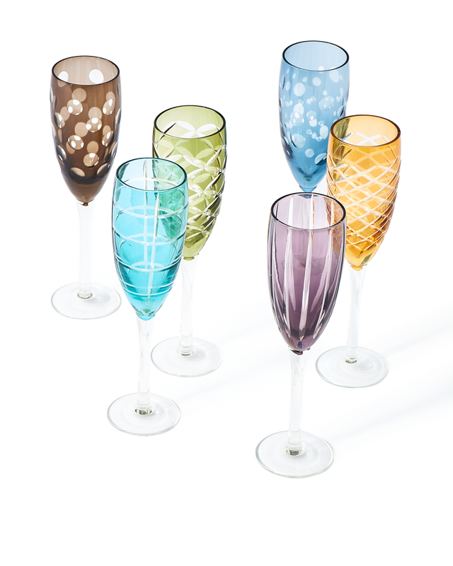 pols potten Cuttings Champagneglazen Multi-colour
