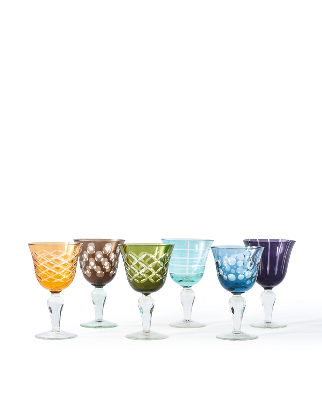 Pols Potten Cuttings Wijnglazen Multi-colour