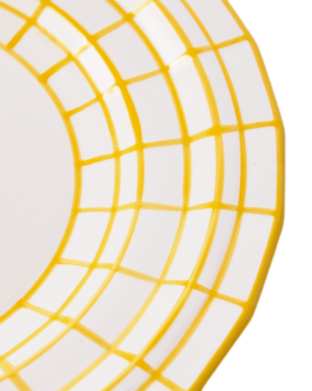 Pols Potten Digi Dinner Borden - S Yellow