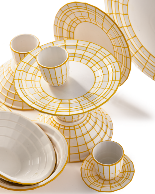 Pols Potten Digi Dinner Borden - S Yellow