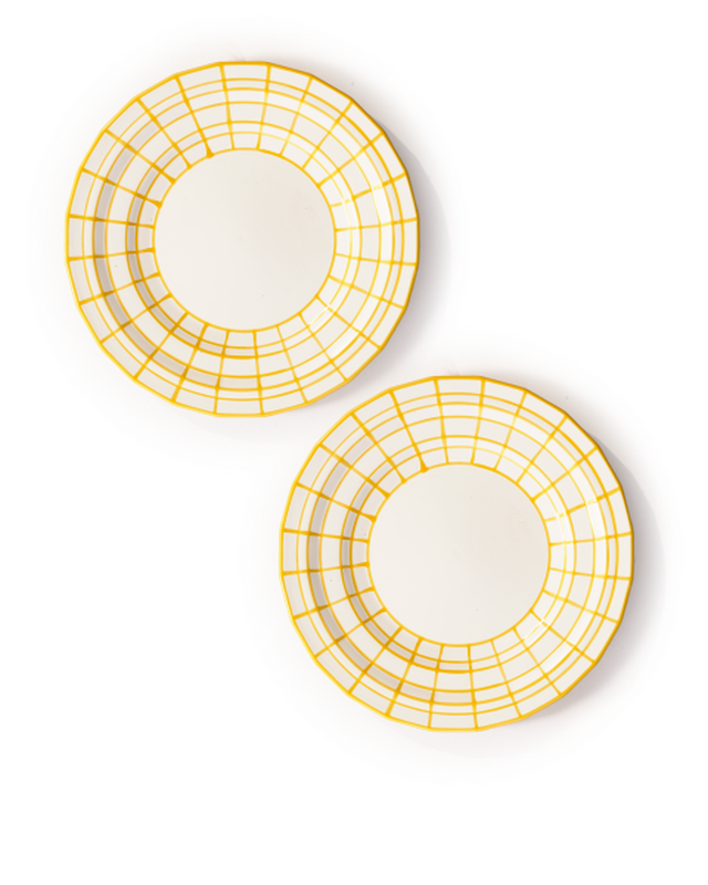 Pols Potten Digi Dinner Borden - S Yellow