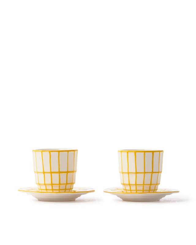 Pols Potten Digi Espresso Kopjes Yellow