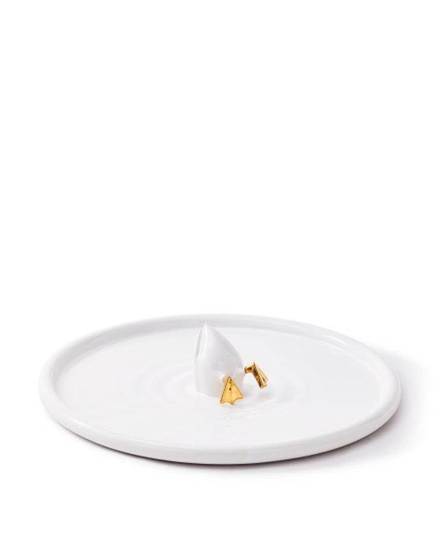 pols potten Diving Duck Bord Gold