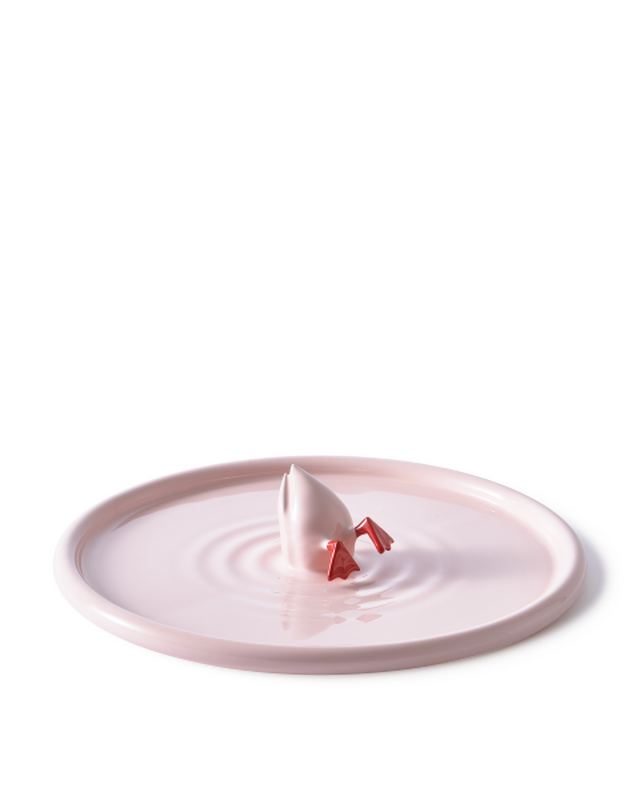pols potten Diving Duck Bord Light pink