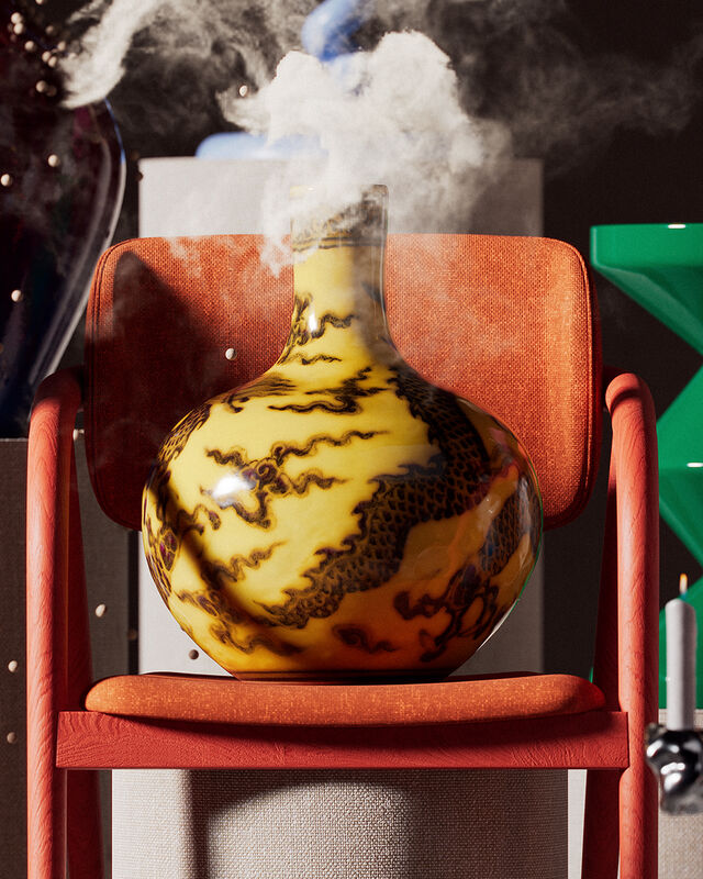 Pols Potten Dragon Ball Body Vaas Yellow