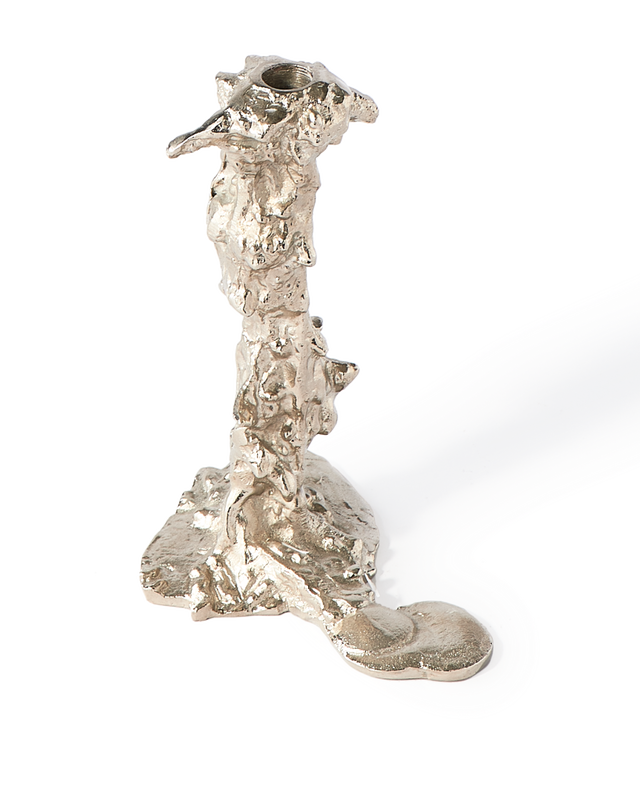 pols potten Drip Kaarshouder - L Silver