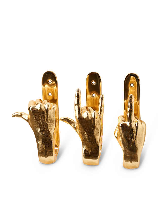 Pols Potten F-You Wandhaak Gold