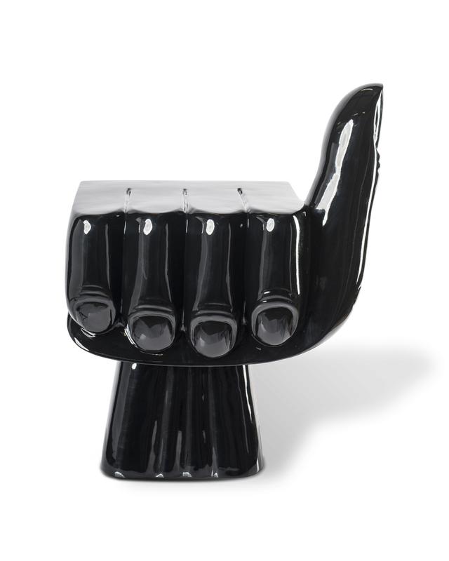 pols potten Fist Stoel Black