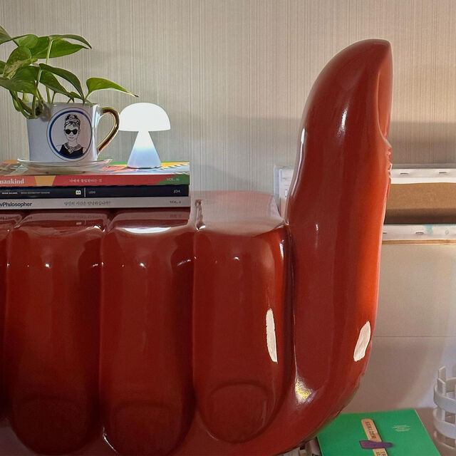 Pols Potten Fist Stoel Coral Red