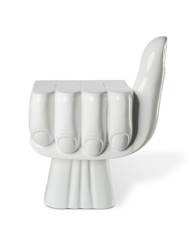 pols potten Fist Stoel White