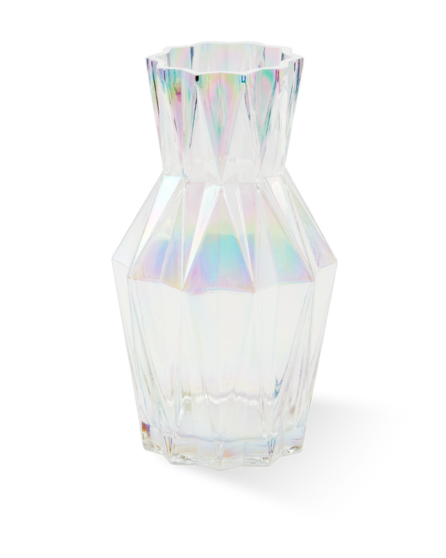 pols potten Glazen Folds Vaas - S Multi-colour