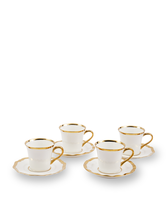 pols potten Golden Finds Koffiekopjes White