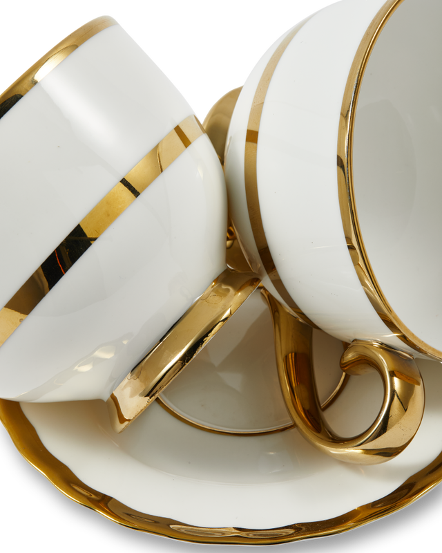 Pols Potten Golden Finds Theekopjes White