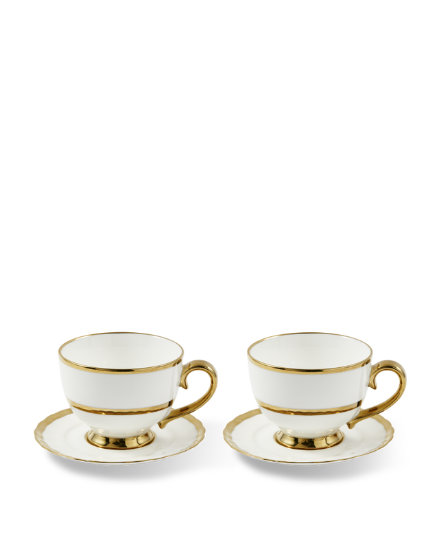 pols potten Golden Finds Theekopjes White