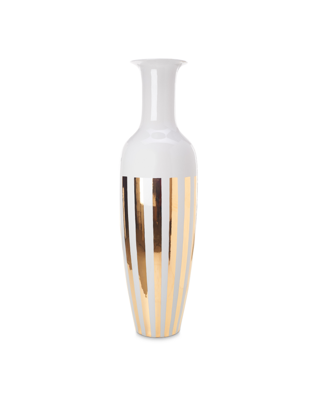 pols potten Gouden Stripes Vaas Gold