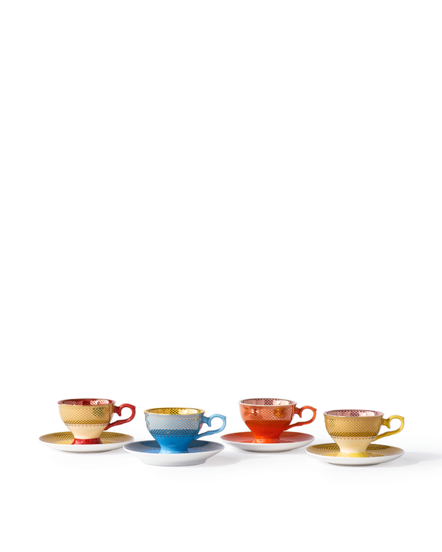 Pols Potten Grandma Espressokopjes Multi-colour