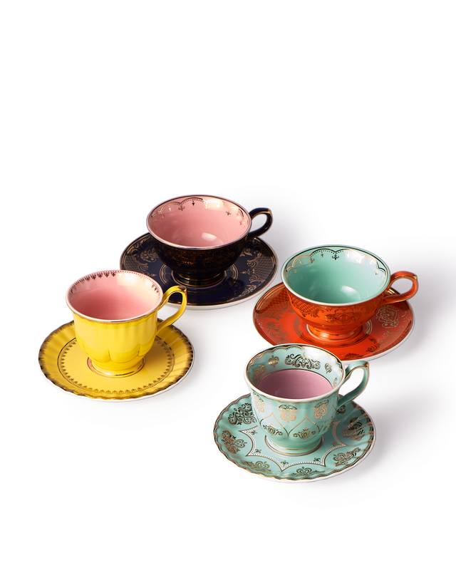 pols potten Grandpa Theekopjes Multi-colour