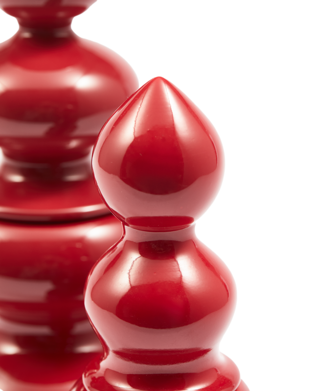 Pols Potten Grinder Zout / Peper Molen - M Coral Red