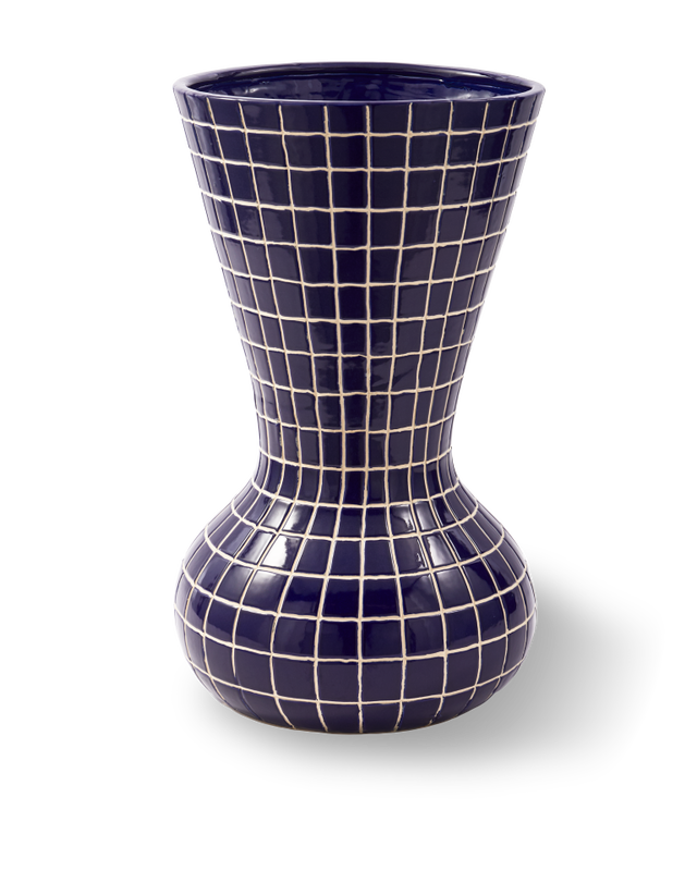 pols potten Hamam Vaas - L Dark blue