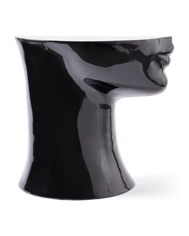 Pols Potten Head Bijzettafel - Linksonder Black