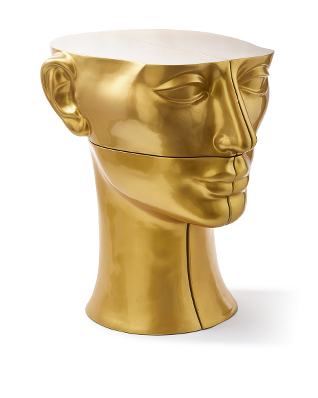 Pols Potten Head Bijzettafel - Linksonder Gold