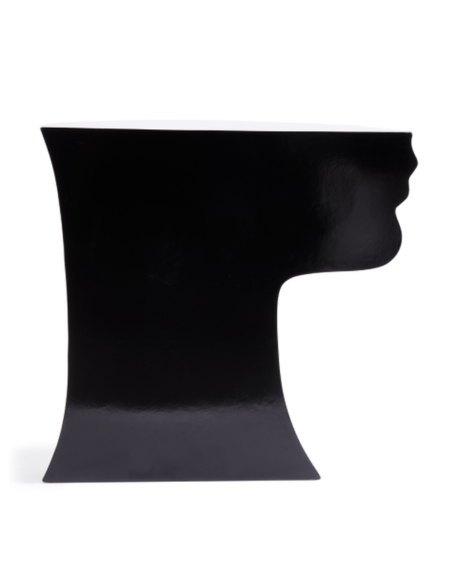 Pols Potten Head Bijzettafel - Rechtsonder Black