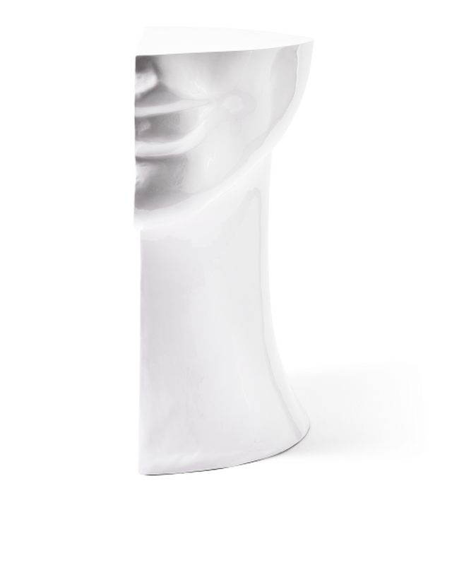 Pols Potten Head Bijzettafel - Rechtsonder White