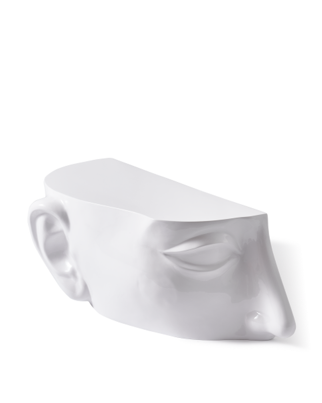 pols potten Head Salontafel - Linksboven White