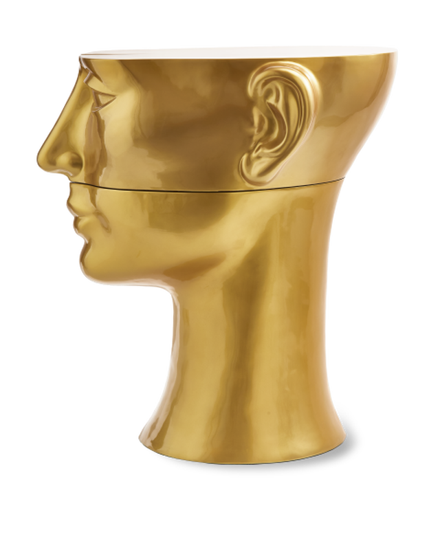 Pols Potten Head Salontafel - Rechtsboven Gold