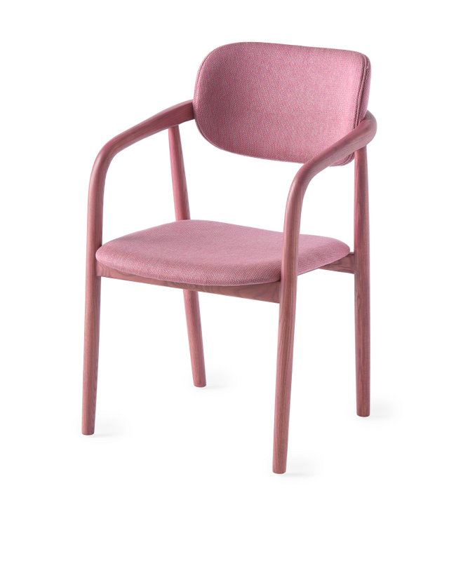 pols potten Henry Berry Eetkamerstoel light pink