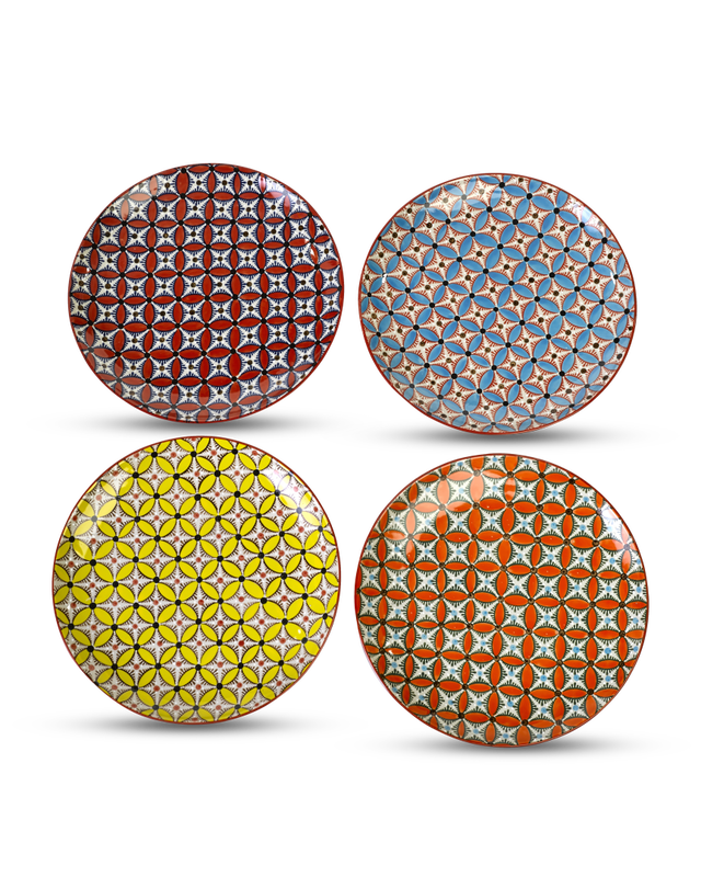 pols potten Hippy Dinerborden Multi-colour