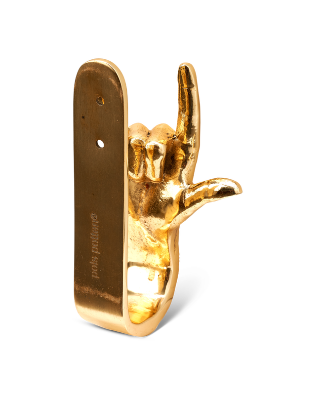 Pols Potten I Love You Wandhaak Gold