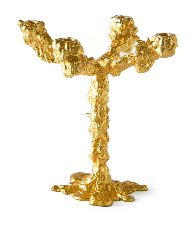 pols potten Kandelaar Drip Gold