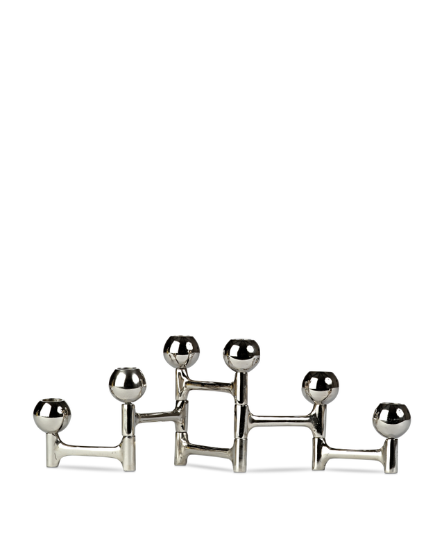 pols potten Kandelaar Folding Round Silver