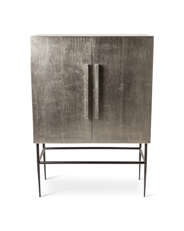 pols potten Kast Pits Middel Silver