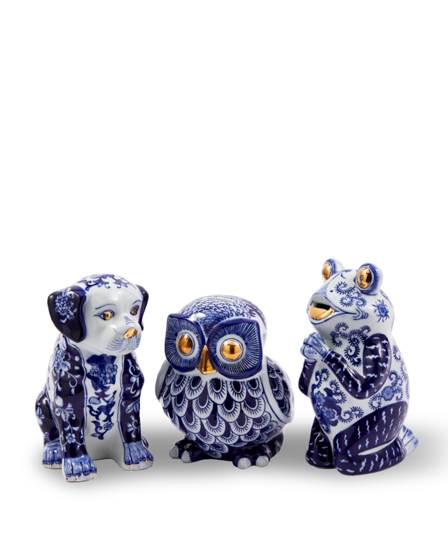 Pols Potten Kikker Spaarpot Dark Blue