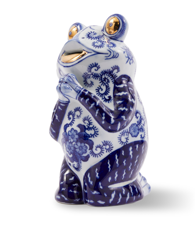 Pols Potten Kikker Spaarpot Dark Blue