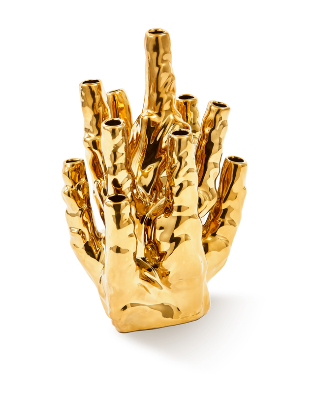 Pols Potten Koraal Vaas 10-tulpen Gold