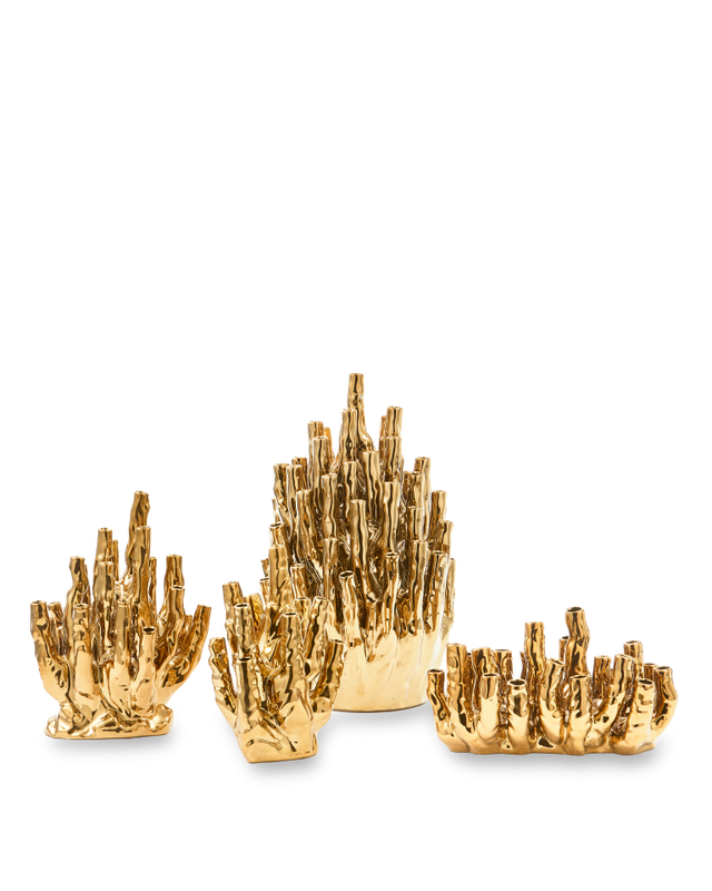 Pols Potten Koraalrif Vaas Gold