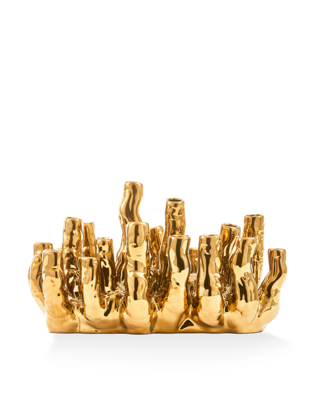 Pols Potten Koraalrif Vaas Gold