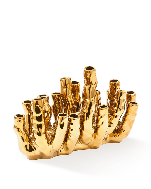 pols potten Koraalrif Vaas Gold