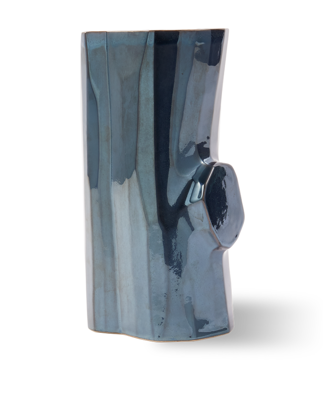 pols potten Log Vaas - M Dark grey