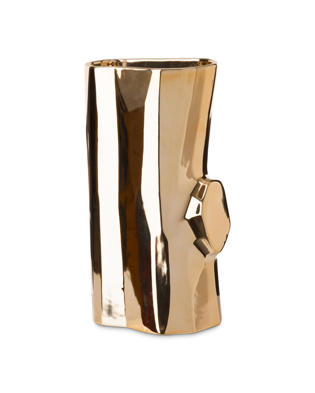 Pols Potten Log Vaas - M Gold