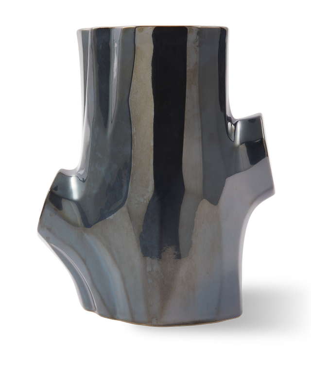 Pols Potten Log Vaas - S Dark Grey