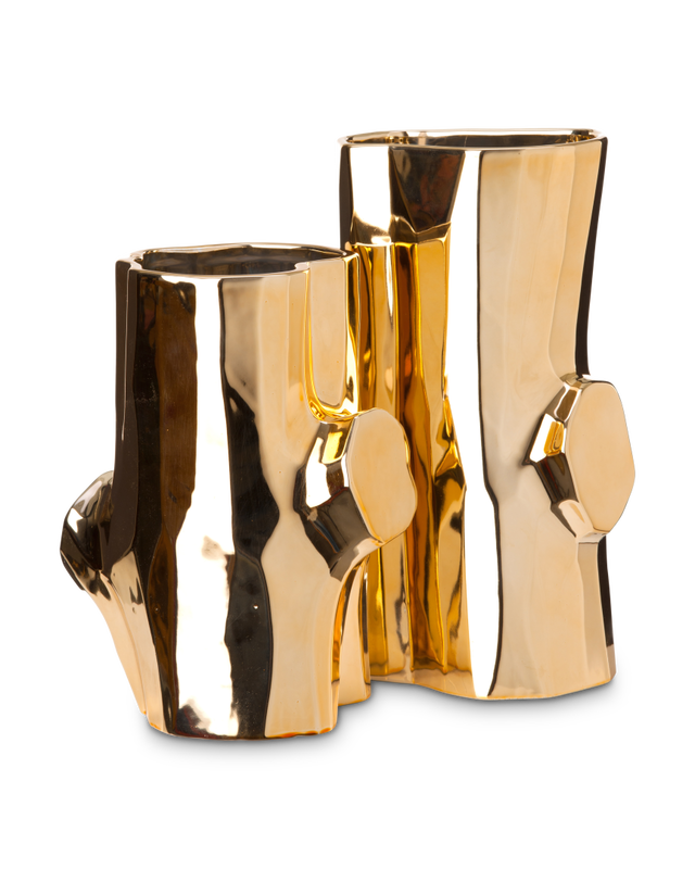 Pols Potten Log Vaas - S Gold
