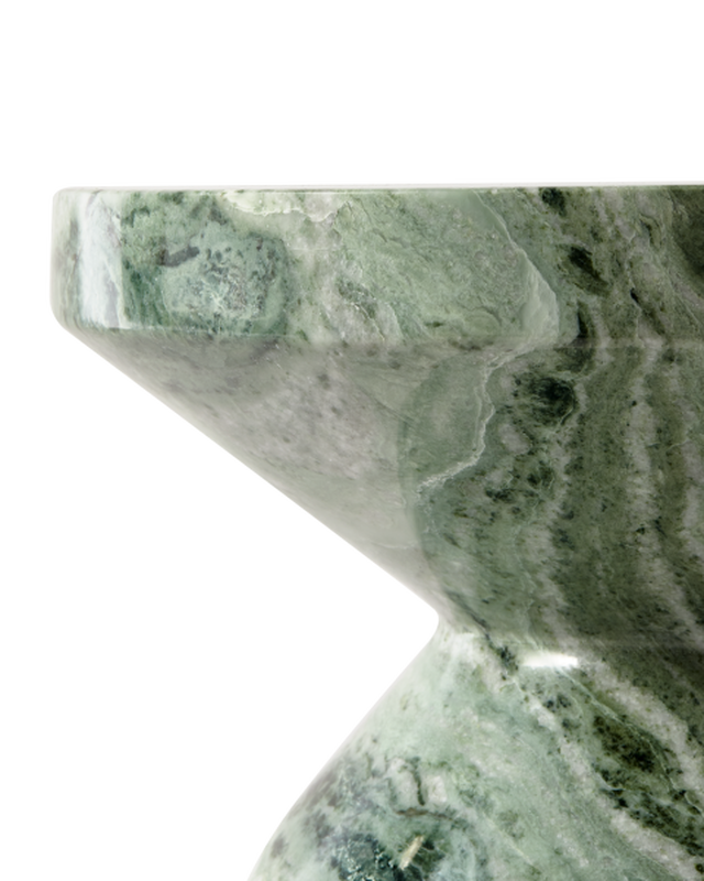 Pols Potten Marble Zig Zag Kruk Dark Green