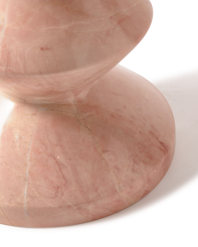 Pols Potten Marble Zig Zag Kruk Light Pink